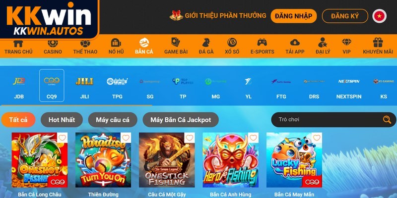 Bắn cá online KKWIN làm mưa làm gió trên thị trường