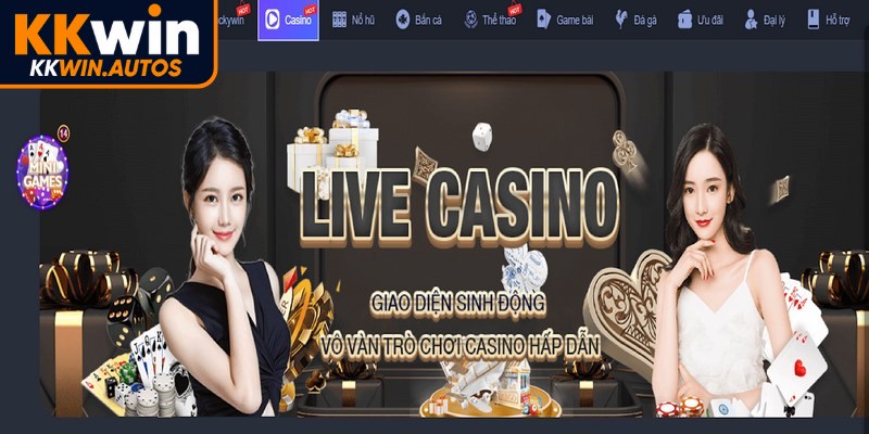 Sòng bạc trực tuyến tại KKWIN được thiết kế sang trọng