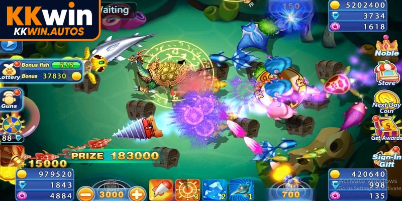 Trải nghiệm bắn cá Hoàng Gia săn thưởng giữa lòng đại dương rực rỡ